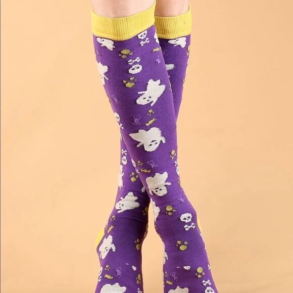 Halloween Thigh High Socks - Picture 2 of 3